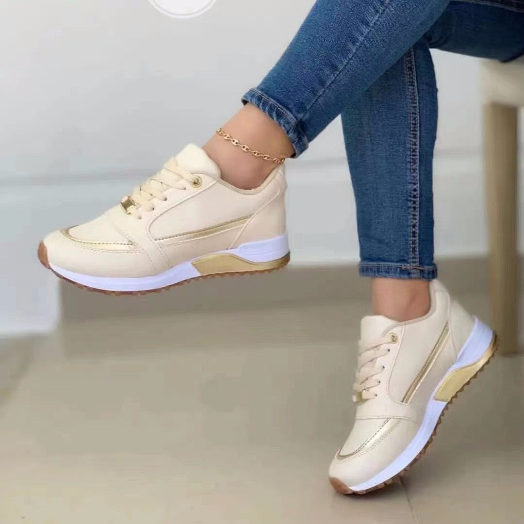 Baskets lacées décontractées élégantes pour femmes