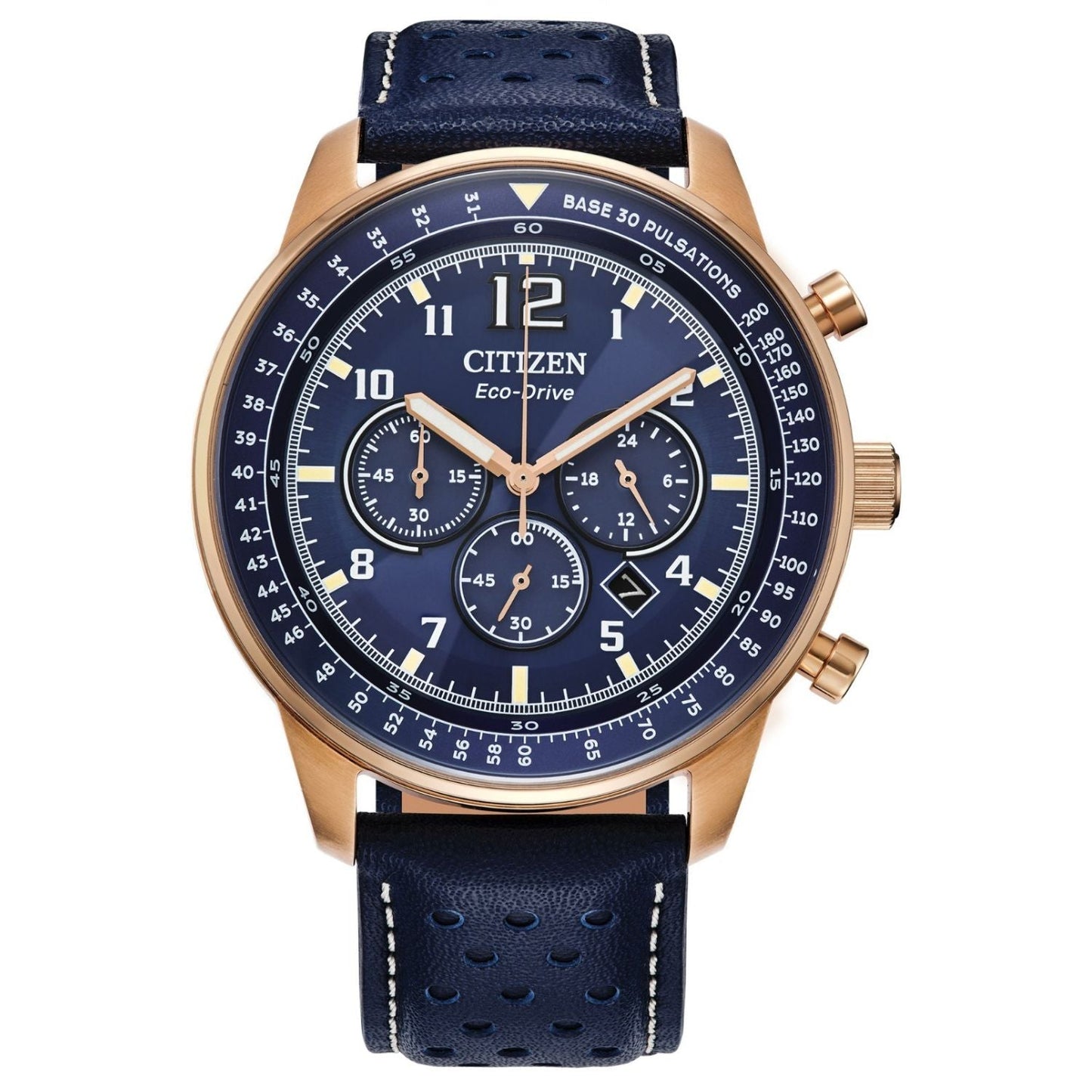 Citizen Men's Eco-Drive Watch with Blue Dial