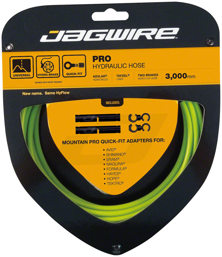 Kit de tuyau de frein à disque hydraulique Jagwire Pro - 3000 mm Vert organique