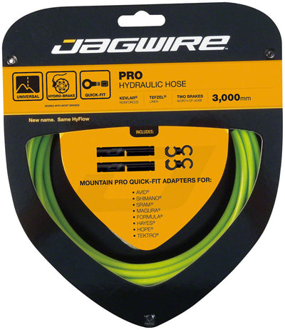 Jagwire Pro Hydraulic Disc Brake Hose Kit - 3000mm Organic Green