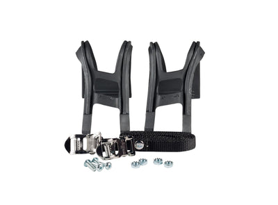 Wellgo Large Pedal Clip and Strap Set with Reflectors