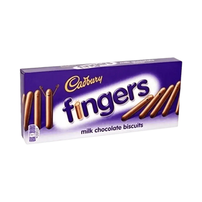 Cadbury Dairy Milk Fingers Chocolate Covered Biscuits 114g