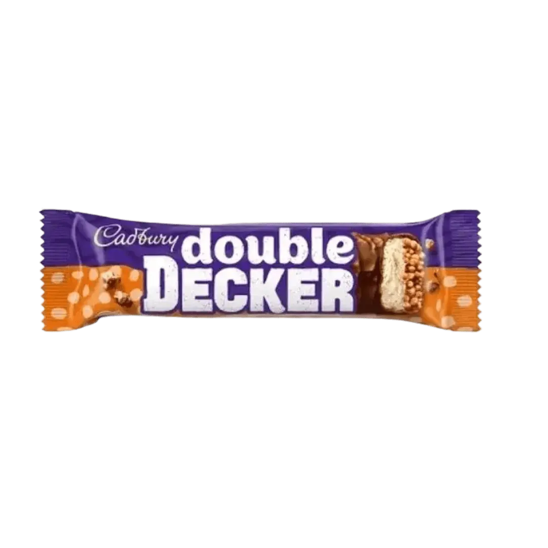 Cadbury Double Decker Duo – Barra de Chocolate con Cereales Crujientes y Nougat 70g