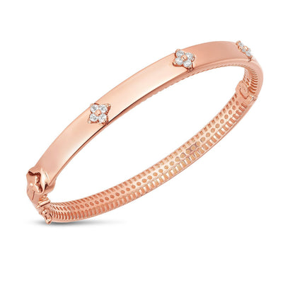 Brazalete de Diamantes Trilogy de Oro Rosa de 14k
