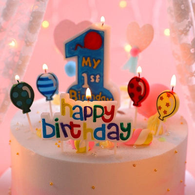 Oversized Number 1 Birthday Candle for Baby Celebrations