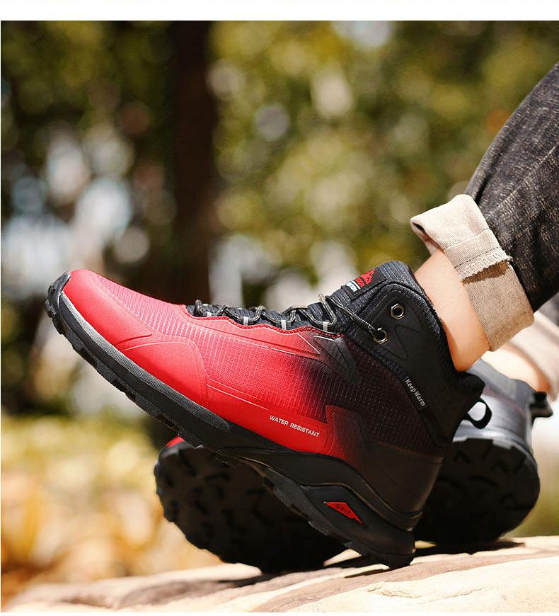 Men's Camouflage Waterproof Hiking Shoes with Ankle Support