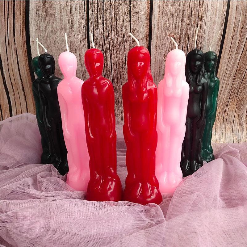 Velas Artísticas en Forma de Pareja Humana para Decoración del Hogar