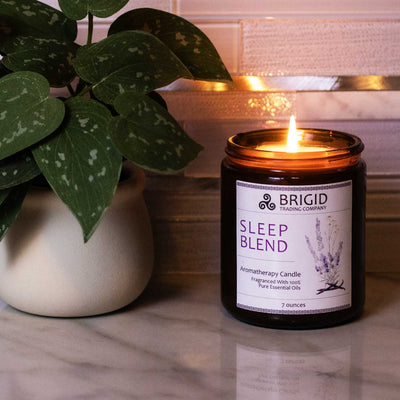 Tranquil Sleep Soy Wax Candle - Infused with Lavender, Chamomile & Vanilla - Korvel