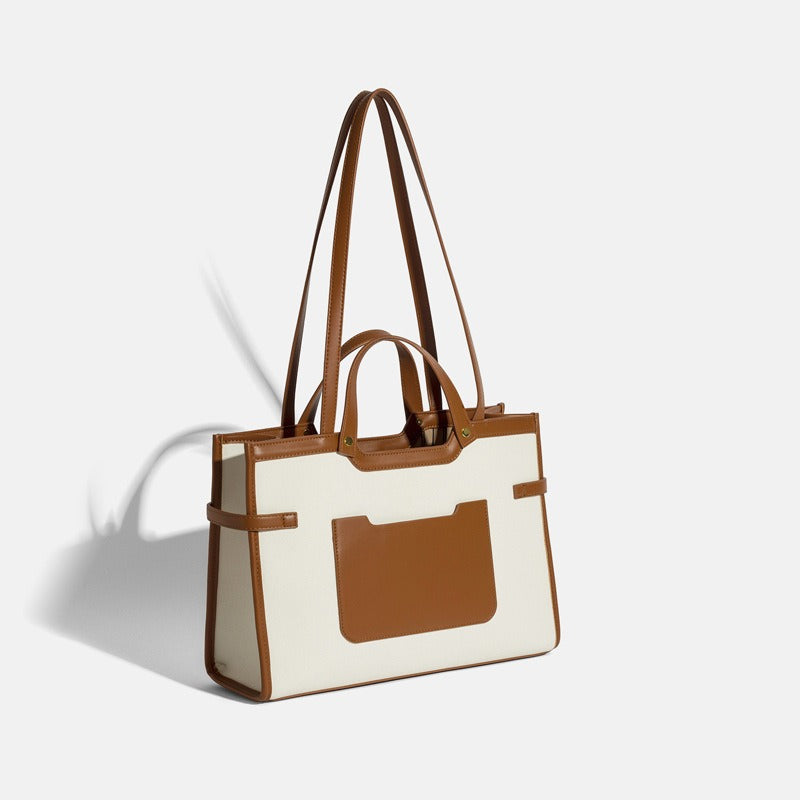 Premium Canvas Tote Bag - Stylish Commuter Handbag