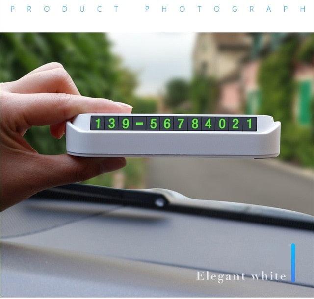 Carte de stationnement temporaire premium pour voiture avec fonction de confidentialité