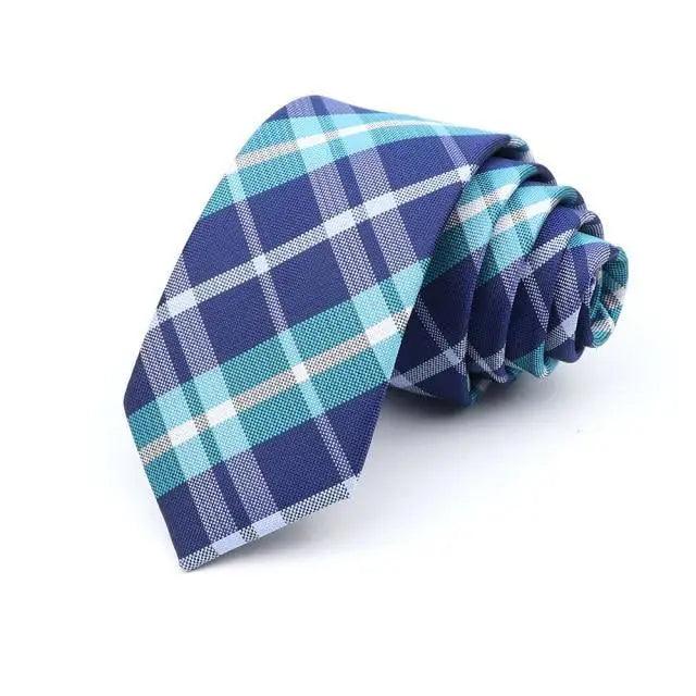 Cravate Fine Décontractée pour Hommes - Design Rayé Élégant