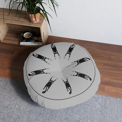 Cat Clawed Tufted Round Floor Pillow