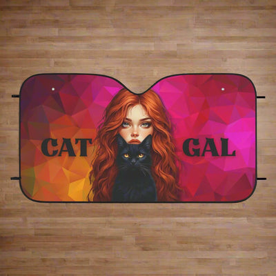Pare-soleil Cat Gal pour voiture - Protection élégante pour les amoureux des chats