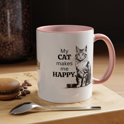 Taza de Café con Acento para Amantes de los Gatos: Regalo Ideal para Entusiastas de los Gatos