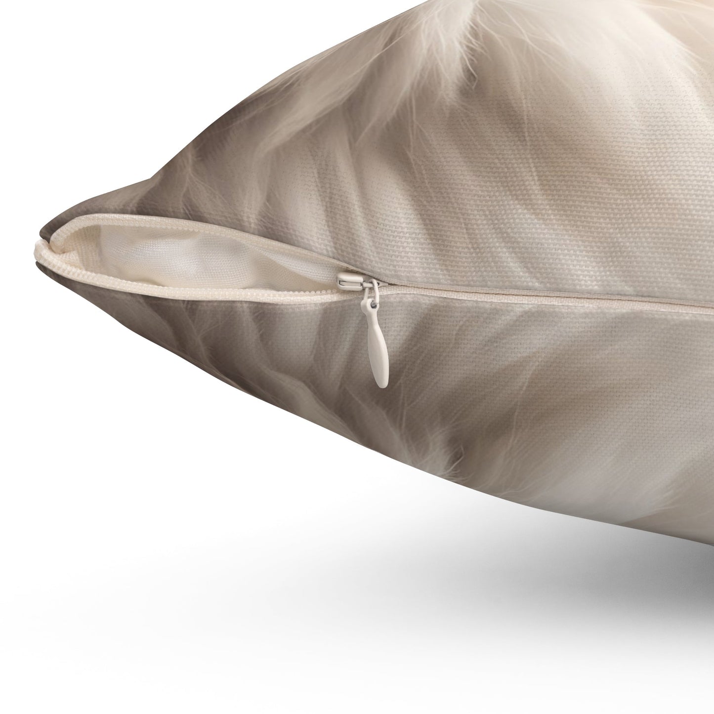 Coussin carré en polyester filé pour les amoureux des chats - Accent élégant pour la maison