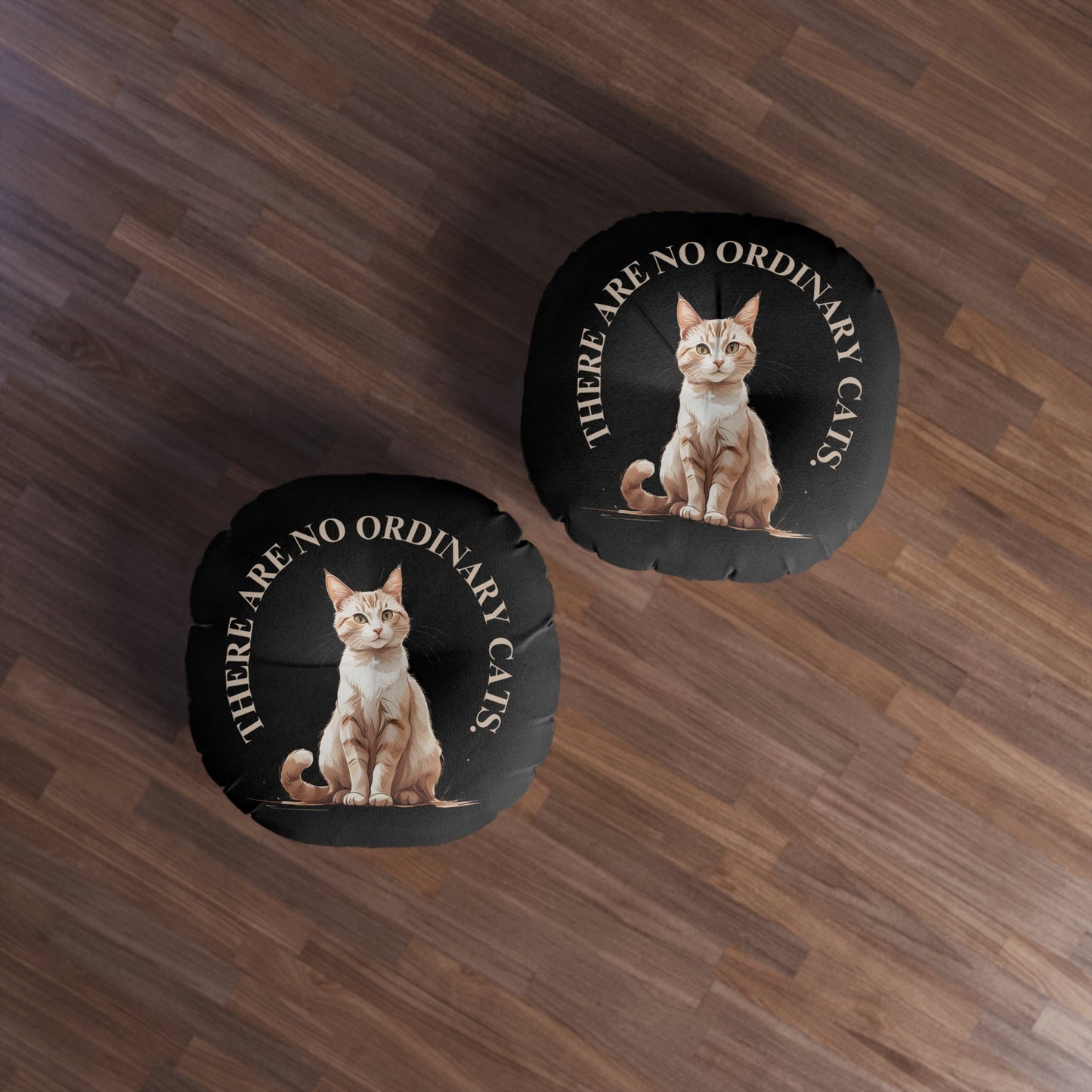 Coussin de sol tufté pour les amoureux des chats - Décor unique pour la maison