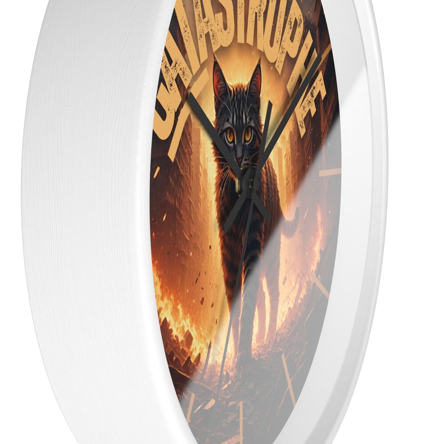 Reloj de Pared CATastrophe - Decoración Única para Amantes de los Gatos