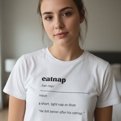 Camiseta Softstyle para Mujer Catnap Definition