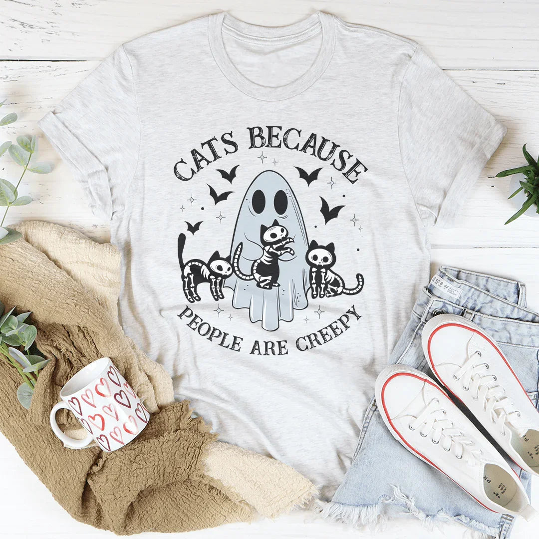 Camiseta de Gatos Porque las Personas Son Raras