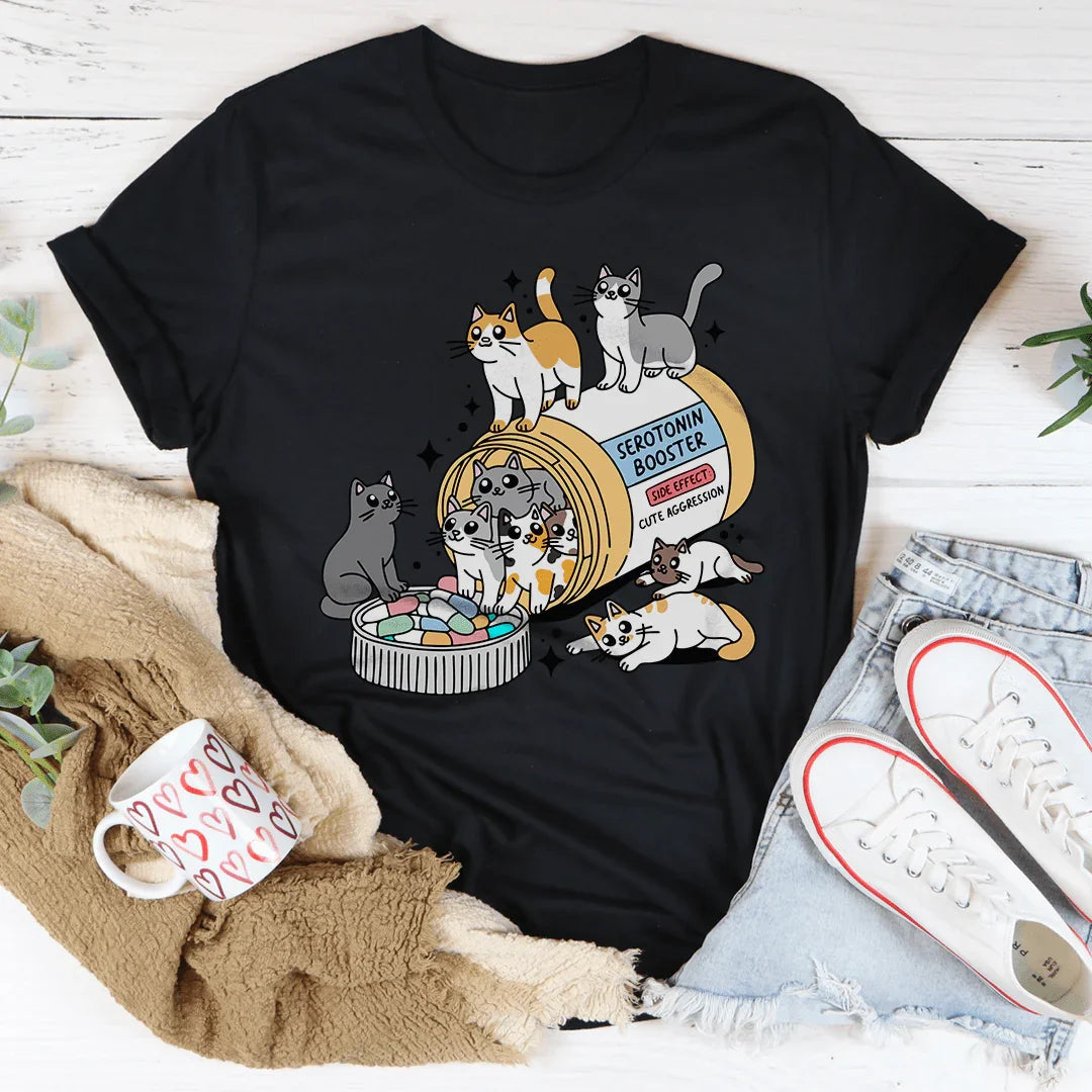 Camiseta Cats Happy Pills