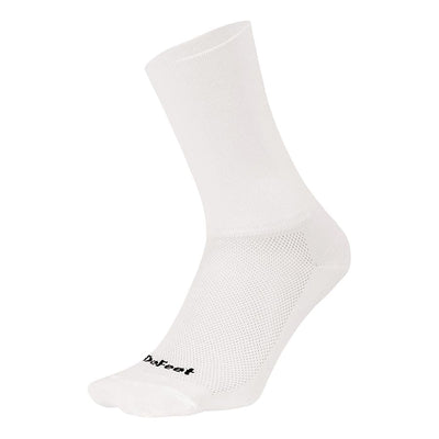 DeFeet Aireator 6" Athletic Socks - White L Pair