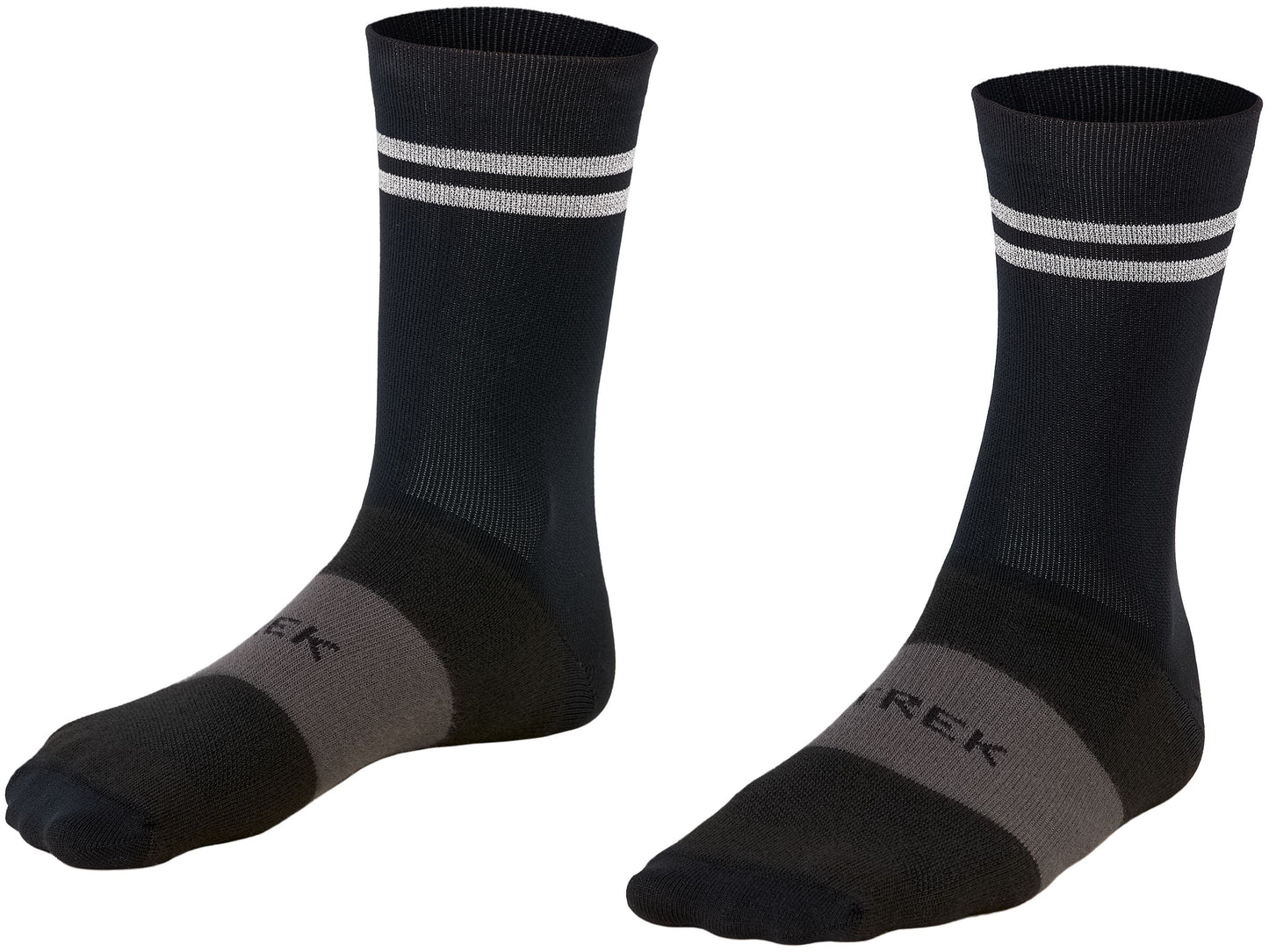Chaussettes Trek Race Réfléchissantes Crew Petite (35-38) Noires