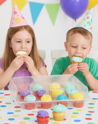 Plastic - 24 Cavity Cupcake Carrier - 6ct or 12ct - Korvel