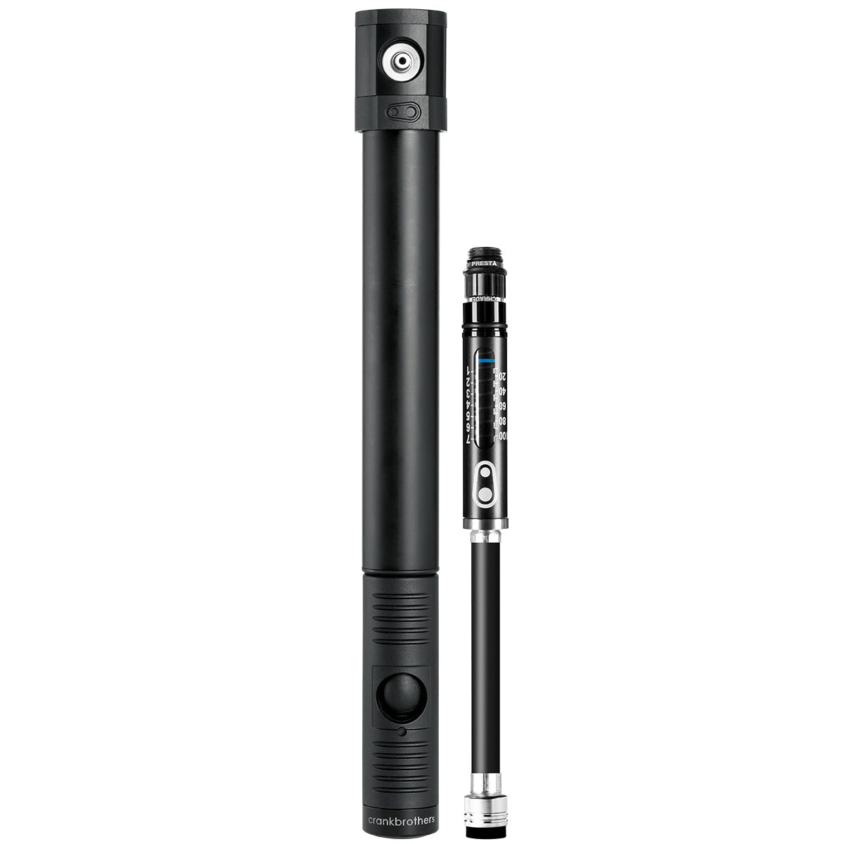 Bomba Crankbrothers Klic + Medidor HV - Negro Medianoche