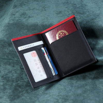 Alcantara Genuine Leather Travel Wallet