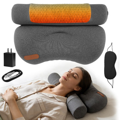 Coussin de Cou Chauffant USB avec Mousse à Mémoire Zéro Pression