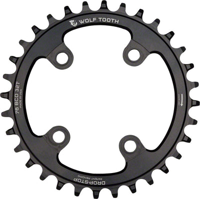 Wolf Tooth 76 BCD Chainring - 30t Drop-Stop for SRAM & Specialized