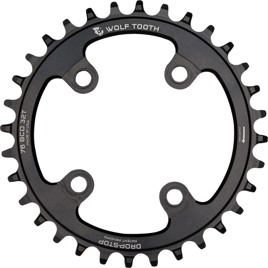 Chaîne de plateau Wolf Tooth 76 BCD - 32t Noir