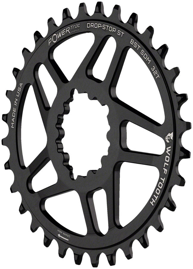Plato de cadena de montaje directo Wolf Tooth de 34t para bielas SRAM
