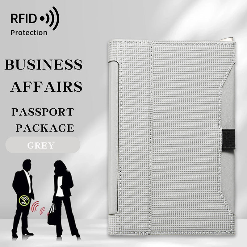Stylish Large Capacity Passport Case with Anti-Theft Features
