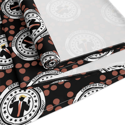Certified Six Seven Table Runner – Political Parody Medallion Decor