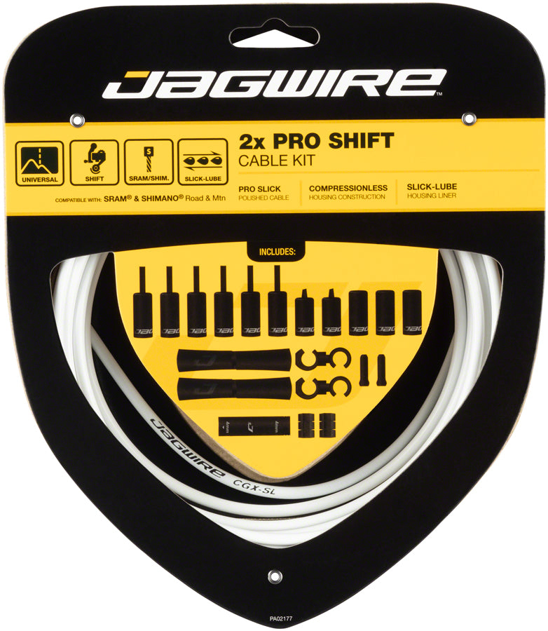 Jagwire Pro Shift Kit for Road and Mountain Bikes - White