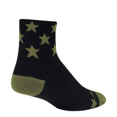 Calcetines Sockguy Scout de Lana Crew de 3" - Negro