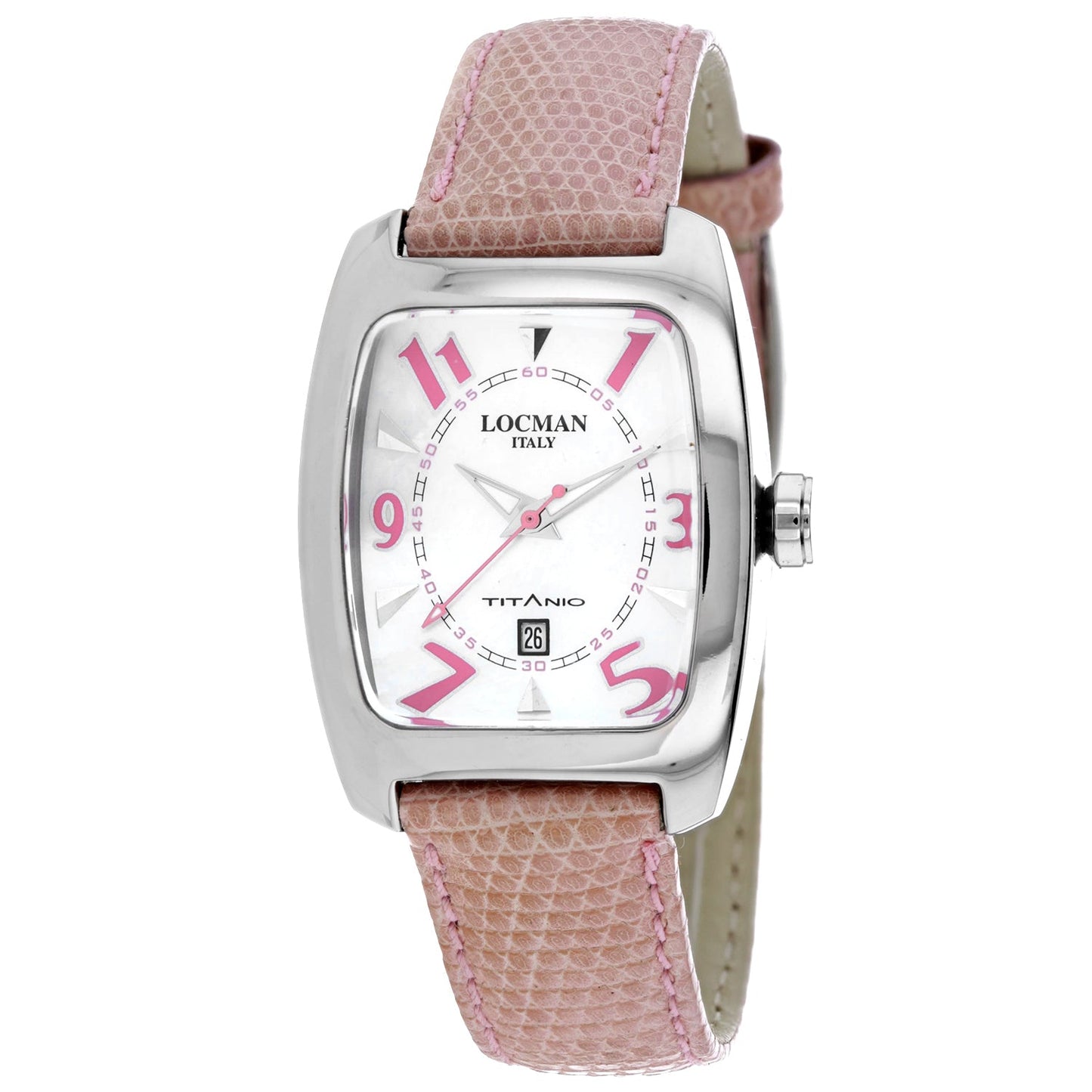 Montre Classique Femme Locman - Design Élégant en Titane et Cuir
