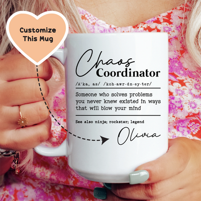 Taza personalizada del Coordinador del Caos