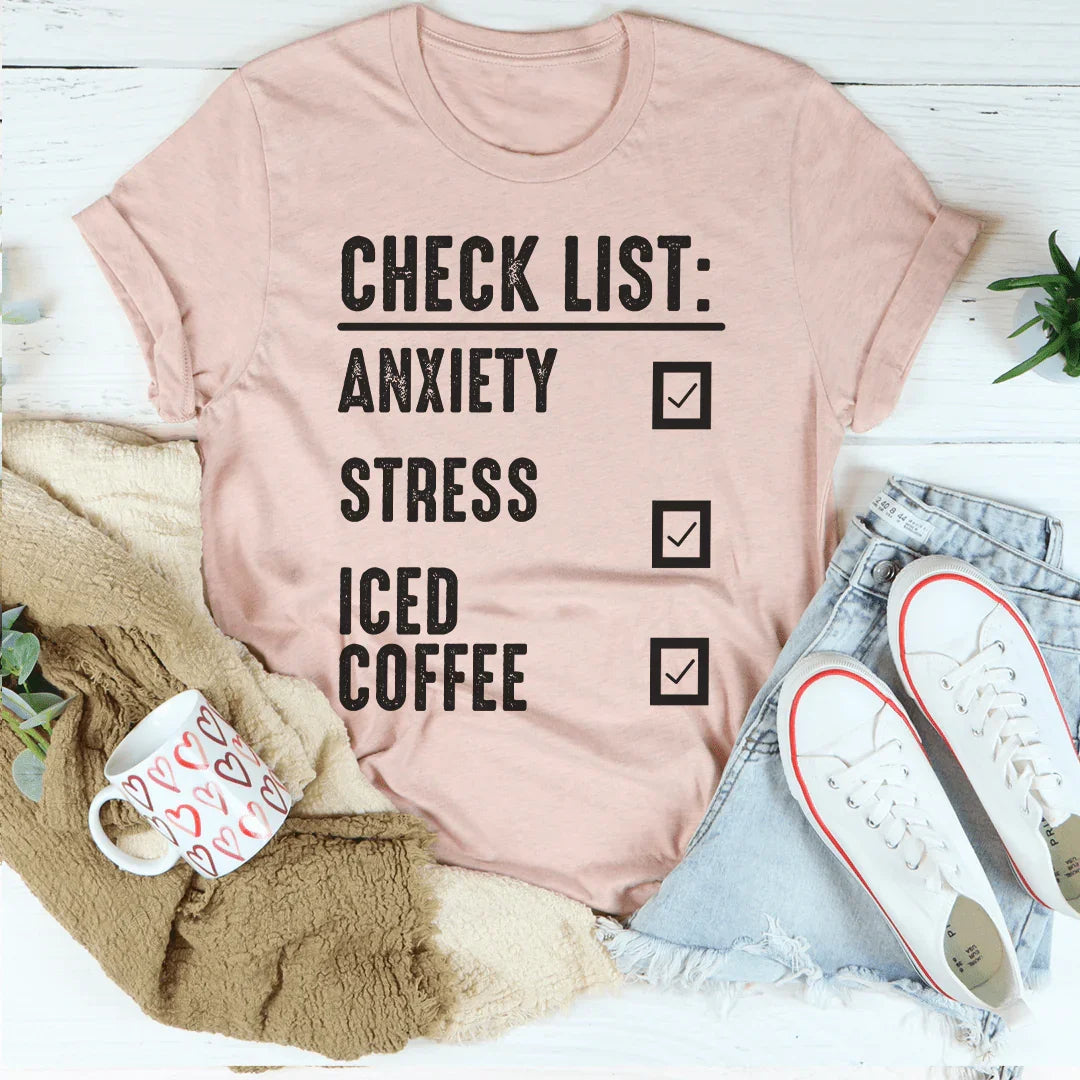 Check List Tee - Soft & Stylish Everyday Wear