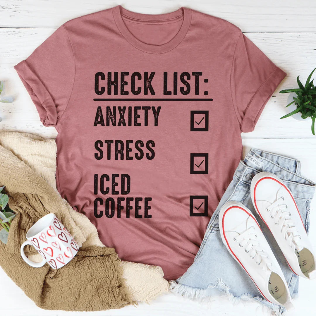 Check List Tee - Soft & Stylish Everyday Wear