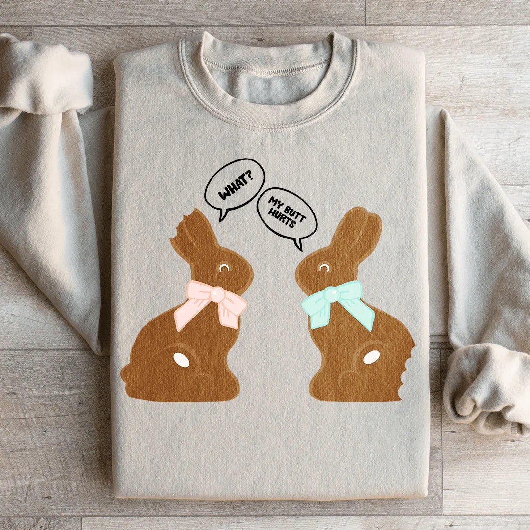 Sudadera de conejito de chocolate