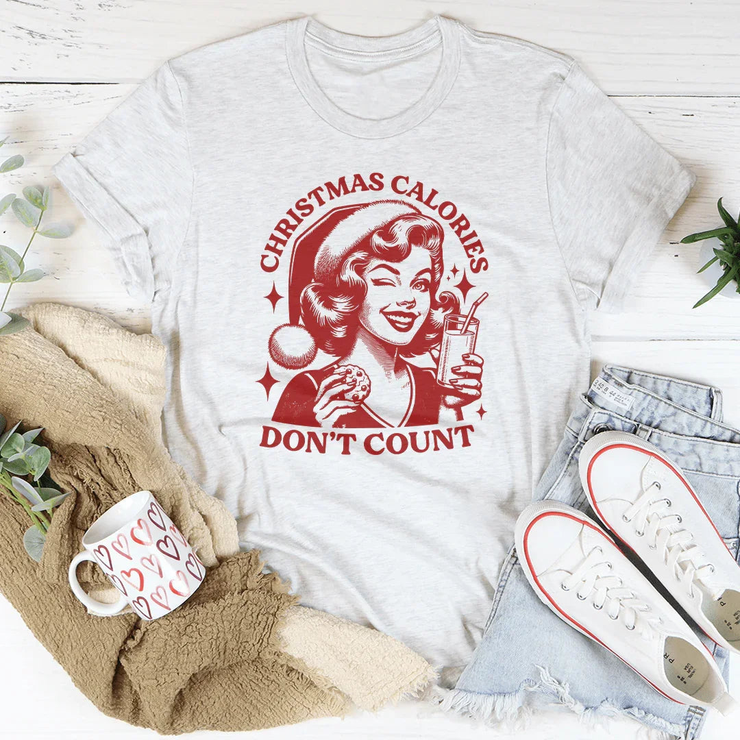 Camiseta de Navidad: Las Calorías No Cuentan