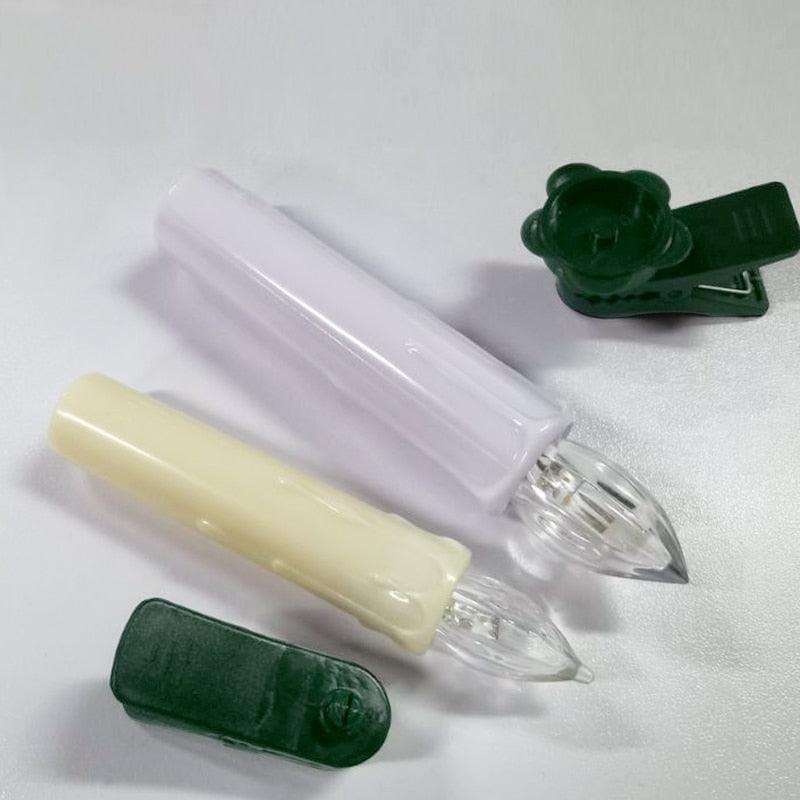 Bougies Taper LED sans Flamme Blanc Chaud avec Télécommande