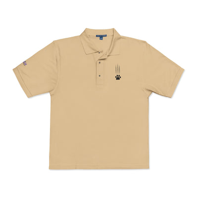 Camisa Polo Unisex Bordada con Garras de Gato