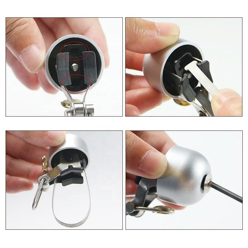 Premium Stainless Steel Bicycle Bell with Crisp Sound
