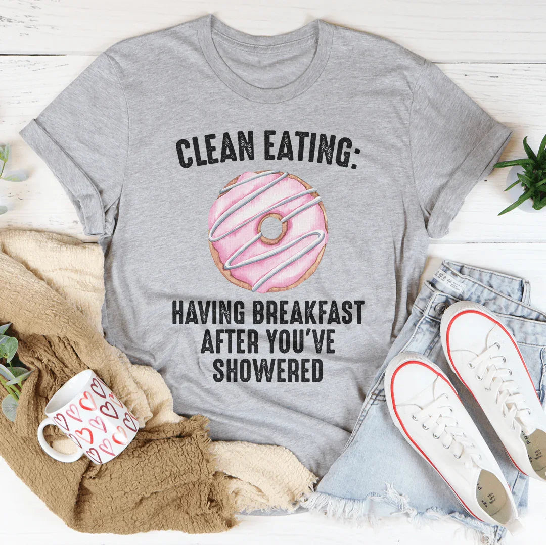 Camiseta de alimentación limpia