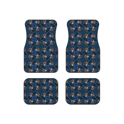 Clown Cat Design Car Mats - Set of 4 Heavy-Duty Floor Protectors