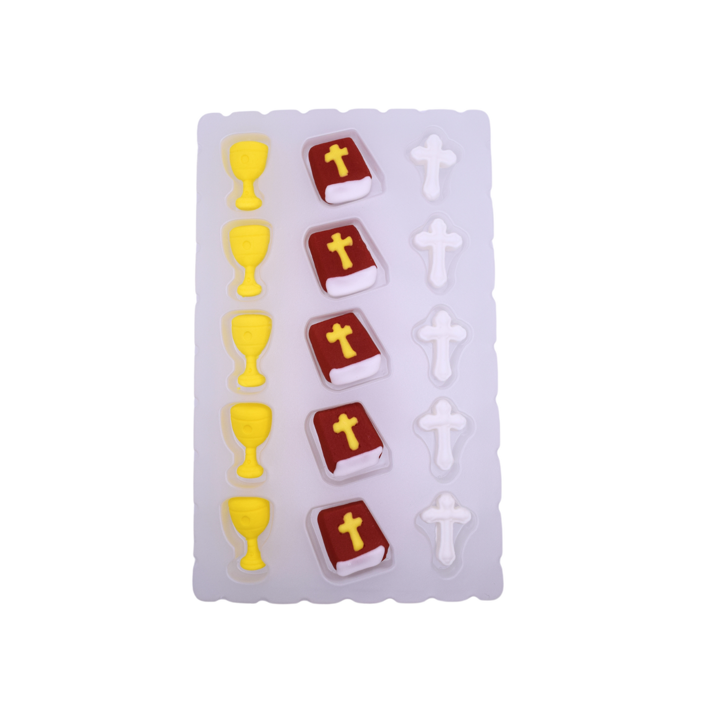 Toppers Comestibles Religiosos para Pasteles y Cupcakes - 15 Unidades