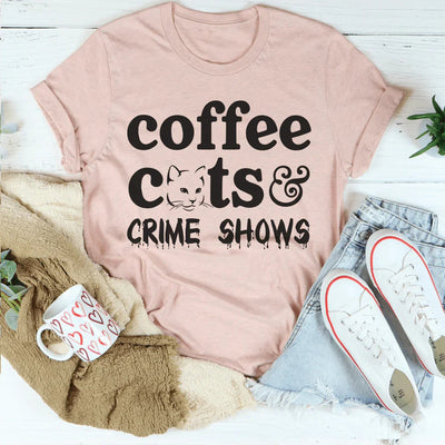 Camiseta de Coffee Cats & Crime Shows